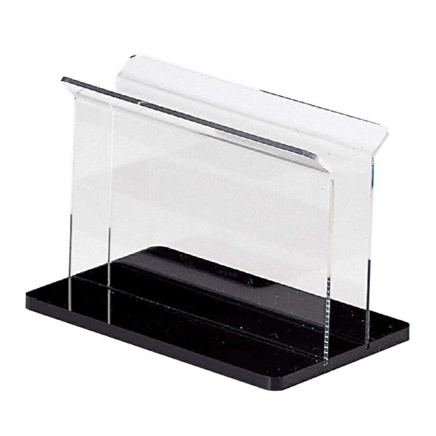 シンプルアクリルブック立て 120xH81x75xミゾ巾20mm メニューブックスタンド BS-200L えいむ