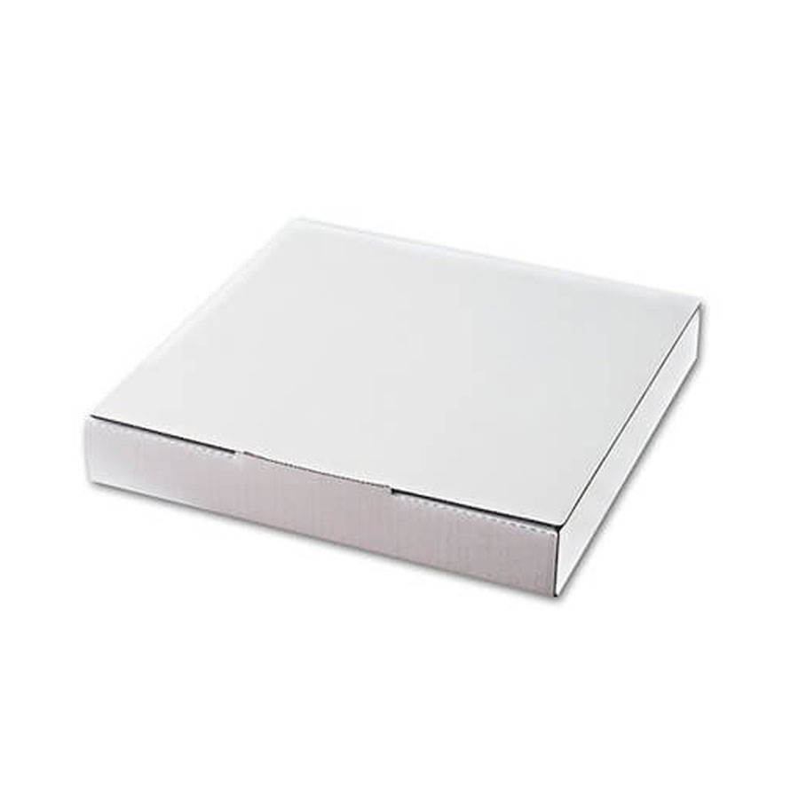 ピザボックス・ピザ箱　ピザ26 10インチ 白無地 100個 260x260x45mm H-13-6 ※沖縄・離島 送料別途