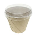 ※納期別途確認商品 おりがみカップ 茶・大 本体+蓋 400セット おりがみカップ-006 ※本体は電子レンジ可 ※沖縄・離島 送料別途