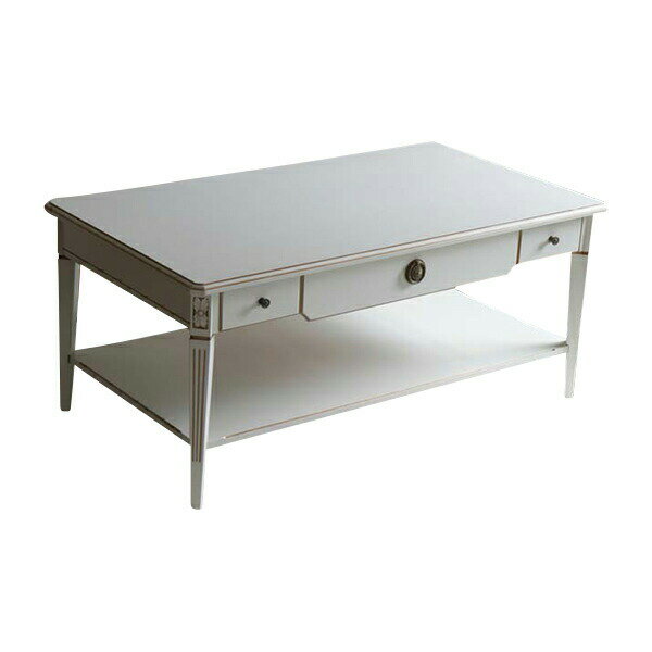 送料無料 新品 ホワイトロココ センターテーブル F6122