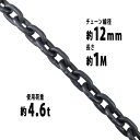 送料無料 チェーン 線径約12mm 使用荷重約4.6t 約4600kg 約1m G80 エコノミーモデル 鎖 くさり 吊り具 チェーンスリング スリングチェーン...