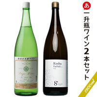 送料無料 一升瓶ワイン 2本セット(1800ml×2)ワイン セット 白ワイン 辛口 甲州ワイン 日本ワイン