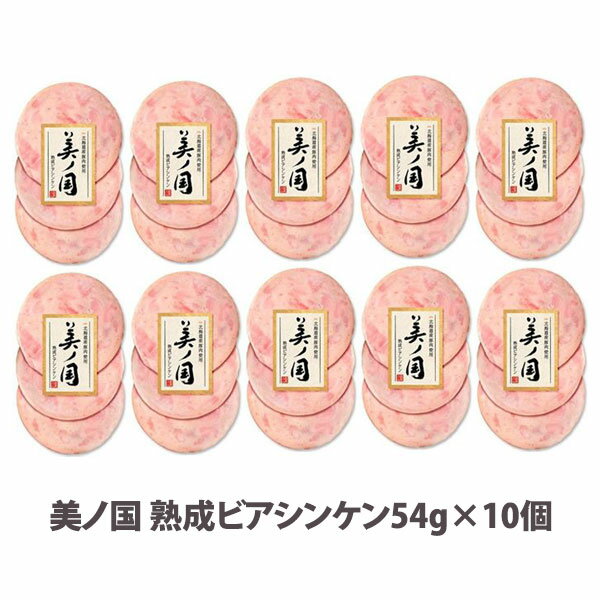 【訳あり 最終処分 ズバリ価格】【日本ハム 】［賞味期限が短い為］【美ノ国 熟成ビアシンケン54g×10個】送料無料 豚肉 冷蔵 税込み ニッポンハム 食品　※段ボール、まとめ箱になります。のサムネイル