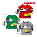 ミキハウス　mikihouse　新幹線プッチー　重ね着風長袖Tシャツ（70cm・80cm・90cm）