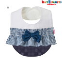 ●取り寄せ商品●50%OFFセール●ミキハウス ホットビスケッツ mikihouse フリル付きスタイ 半額 子ども服 プレゼント 出産祝い お出かけ アウトレ...