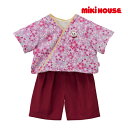 ミキハウス正規販売店/ミキハウス　mikihouse　袴風スタイセット(フリー(70-90cm)）