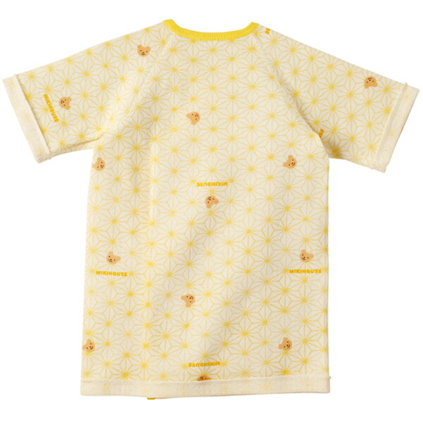 ●期間限定P11倍●取り寄せ商品●ミキハウス ベビー mikihouse　ピュアベール天使のはぐ　麻の葉柄*ニットガーゼ短肌着(50cm・60cm) 2