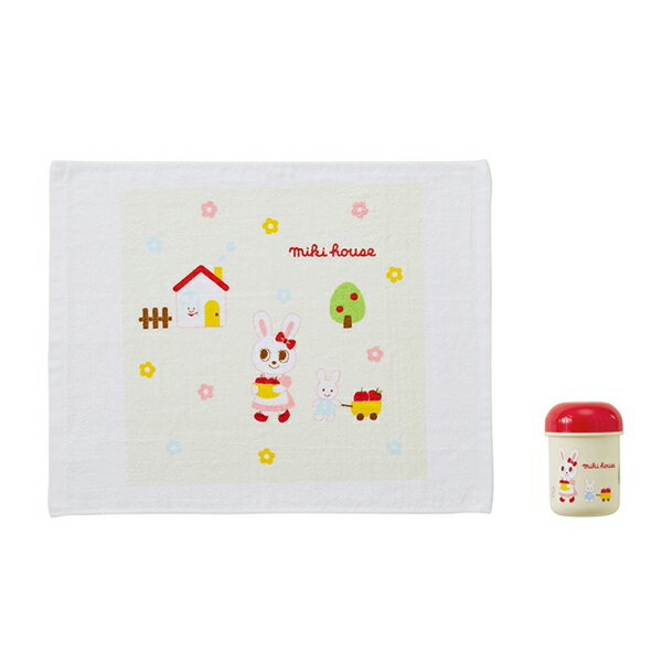 ●期間限定P11倍●ミキハウス　mikihouse　ケースつきタオル　おしぼり（保育園　幼稚園　入園　通園　男の子　女の子　小学校　通学　入学　準備　ハンカチ　小さい　ピクニック　遠足　ランチグッズ） 2