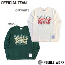 ニードルワーク（NEEDL WORK）OFFICIAL TEAM　DINOSAUR　FESTIVAL　恐竜長袖Tシャツ(150cm・S・M・L）