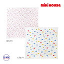 ミキハウス正規販売店/ミキハウス　mikihouse　くるま＆お花柄　やわらかガーゼバスタオル