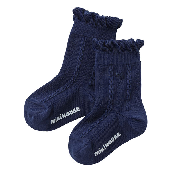 ●期間限定P11倍●取り寄せ商品●ミキハウス　mikihouse　靴下 ソックス シンプル フォーマル 女の子 ギフト プレゼント（11-13cm・13-15cm・15-17cm・17-19cm・19-21cm） 2