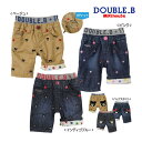 ●40%OFFセール●ミキハウス ダブルビー mikihouse Bigフェイス&プチ刺繍7分丈パンツ(100・110)子ども服 幼児 保育園 幼稚園 男の子 女の子 お出かけ 半ズボン(4)