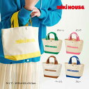 ●24日〜P11倍●ミキハウス mikihouse ロゴ シンプル ミニトートバッグ(サイズ無し)Web限定 ベビー キッズ ママグッズ 出産 祝い ギフト 男...