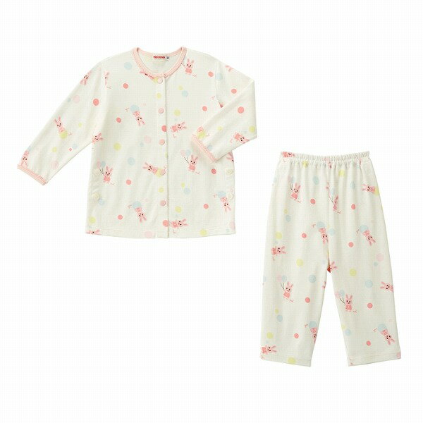 ●期間限定P11倍●ミキハウス　mikihouse 総柄 プリント 長袖 パジャマ（90・100・11...