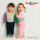 ●19日〜P11倍●ミキハウス ホットビスケッツ mikihouse 腹巻付き長袖パジャマ ボーダー(90・100・110・120)子ども服 男の子 幼児 保育...