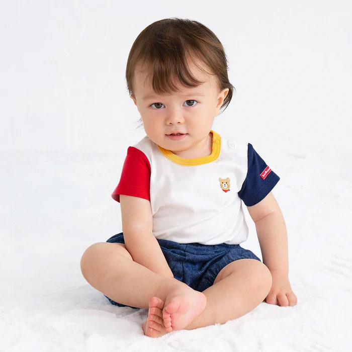 ●期間限定P11倍●ミキハウス　ホットビスケッツ　mikihouse　半袖ボティシャツ　ロンパース　ビーンズくん（70cm・80cm）赤ちゃん ベビー 男の子 女の子 春 夏 秋 ギフト プレゼントMw50 3