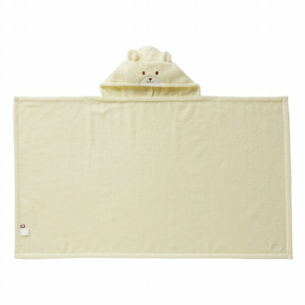 ●期間限定P11倍●取り寄せ商品●ミキハウス　mikihouse　無撚糸　バスポンチョ　セット【BOX付き】（バスミトン、ハンドタオル、フード付きタオル　3点）新生児　出産祝い　日本製 3