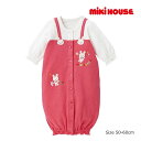 ●15日〜P11倍●取り寄せ商品●ミキハウス mikihouse ミキハウスベビー オーバーオール風 ツーウェイオール(50-60cm) 赤ちゃん 子ども服 女...