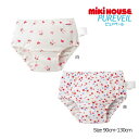 ミキハウス mikihouse 総柄 ショーツ パンツ 肌着 ( 90・100・110・120・130 )下着 女の子 幼児 キッズ 日本製 綿100%