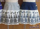 ●均一セール●ショコラ(chocola) 刺繍風プリント パンツ付き シフォンスカート(90・95・100・110・120・130) アウトレット