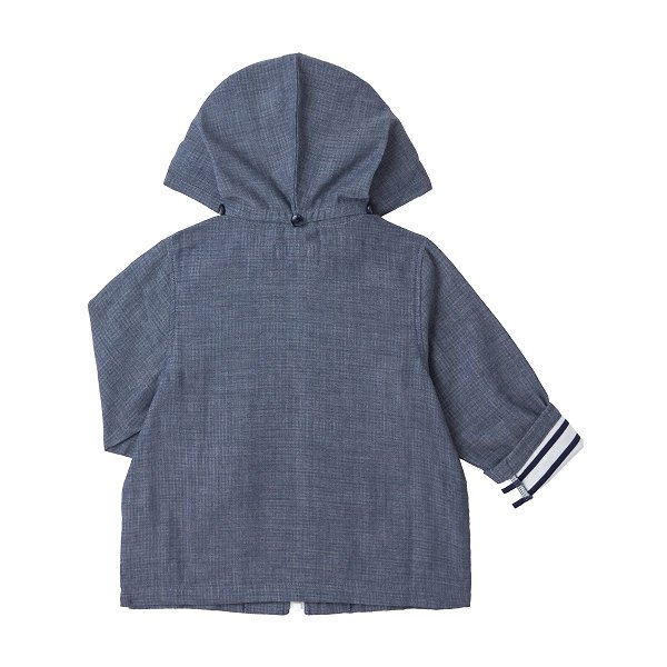 ●期間限定P11倍●取り寄せ商品●30％OFFセール●ミキハウス　ダブルビー　mikihouse　薄手素材 ワンポイント刺繍 フード取り外し パーカー(90・100・110・120・130・140）アウトレット セール 紫外線対策 3