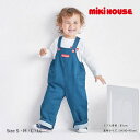 ●4日 スーパーセール ~P11倍●取り寄せ商品● ミキハウス mikihouse ストレッチデニムニット オーバーオール WEB限定( 70 80 90 100 ) 赤ちゃん ベビー 幼児 1歳 2歳 3歳 4歳 女の子 男の子 10-3349-147