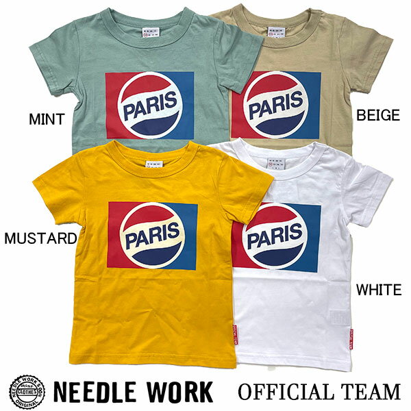 乐天商城 - ●50%OFFセール●ニードルワーク（NEEDL WORK）OFFICIAL TEAM　PARIS　T-SHIRTS（120・130・140)　冷感 UVカット加工 半額 アウトレット セール 男の子 女の子 カジュアル 幼稚園 保育園 小学生 通園 通学