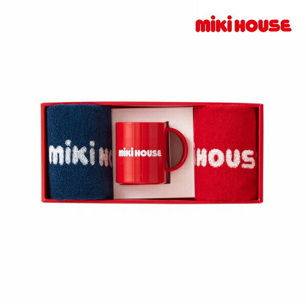20日までP11倍★ミキハウス　mikihouse　ミニタオル2枚＆マグセット箱入 (サイズ無し）