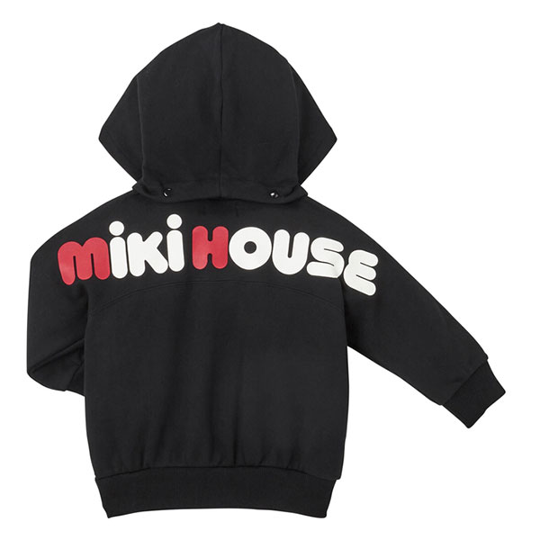 取り寄せ商品●ミキハウス　mikihouse　バックロゴ　パーカー（80cm・90cm・100cm・...