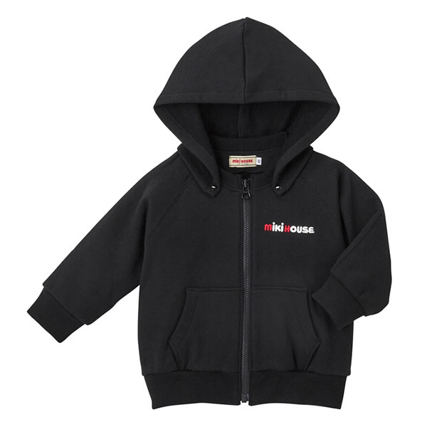 取り寄せ商品●ミキハウス　mikihouse　バックロゴ　パーカー（80cm・90cm・100cm・...