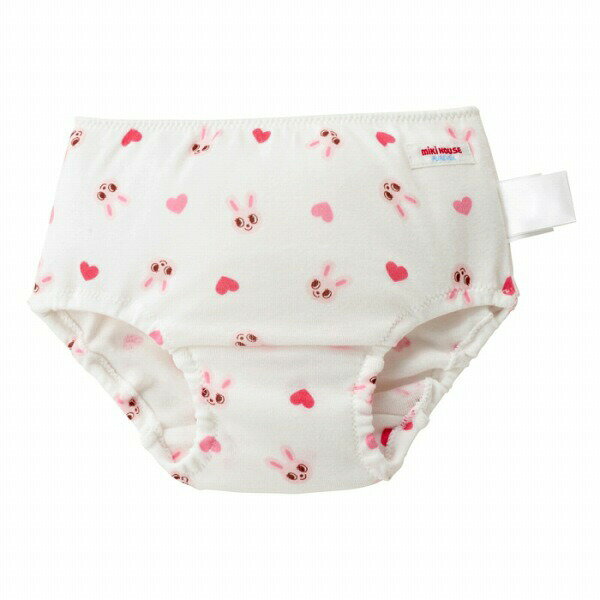 取り寄せ商品●ミキハウス　mikihouse　総柄　ショーツ　パンツ　肌着　( 90・100・110・120・130 ）下着　女の子　幼児　キッズ　日本製　綿100％ 2