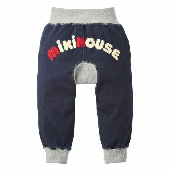 取り寄せ商品●ミキハウス　mikihouse　ミキハウス　ロゴ　パンツ(70cm・80cm・90cm・100cm・110cm）