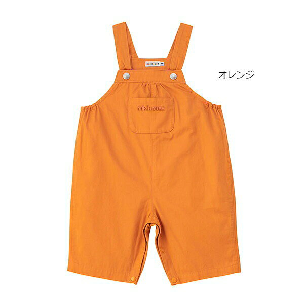 ミキハウス　mikihouse　6分丈 オーバーオール　S(70-80cm) M(80-90cm) L(90-100cm) 男の子　女の子　赤ちゃん　ベビー　幼児　WEB限定　WebLimited　ズボン
