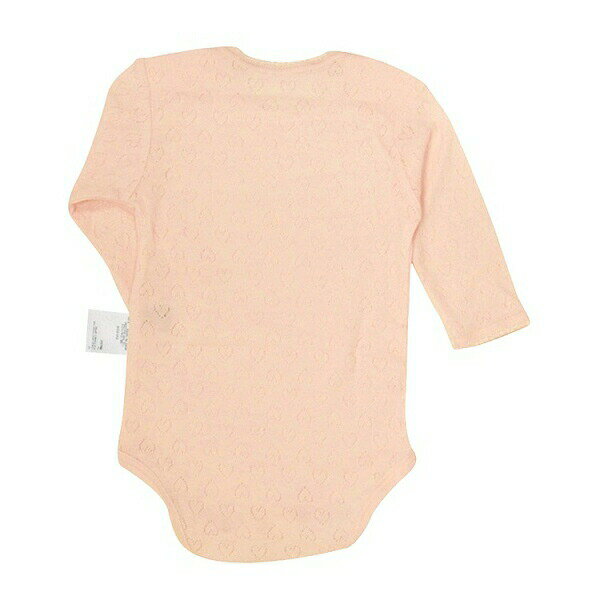 10日までP11倍★30%OFFセール●ミキハウス　mikihouse　透かしハート肌着 長袖ボディ...