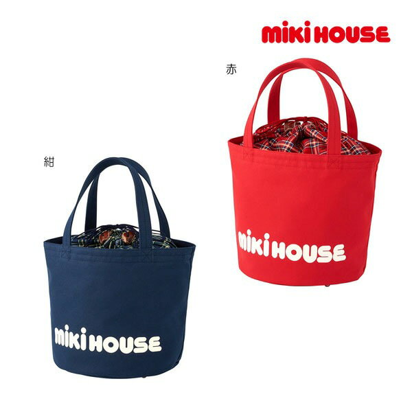 取り寄せ商品●ミキハウス mikihouse バケツ型 ロゴ トートバッグ (サイズ無し)鞄 レディース ブランド マザーズバッグ キャンバス素材 ミキハウスロゴ プレゼント