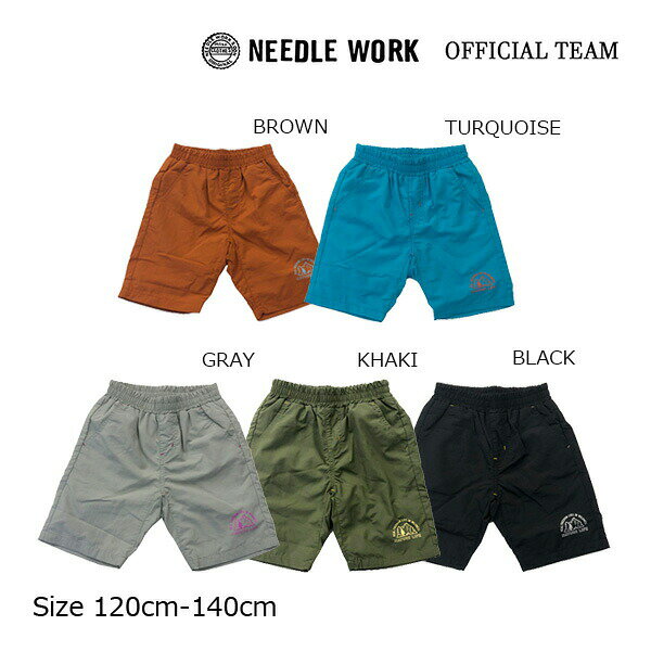 乐天商城 - ●40%OFFセール●ニードルワーク　NEEDL WORK　OFFICIAL TEAM　水陸両用　マウンテン　ショートパンツ（120） アウトドア アウトレット セール シンプル カジュアル 男の子 女の子 通園 通学