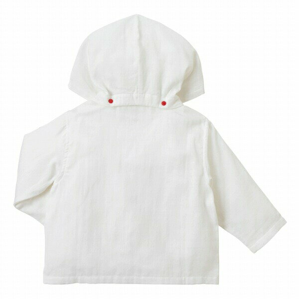 ●50％OFFセール●ミキハウス　ホットビスケッツ　mikihouse　ガーゼ　パーカー( 80cm 90cm 100cm 110cm 120cm ）男の子　女の子　抗菌 消臭 紫外線カット 薄手羽織り　夏用　アウトレットMw50-gp 2