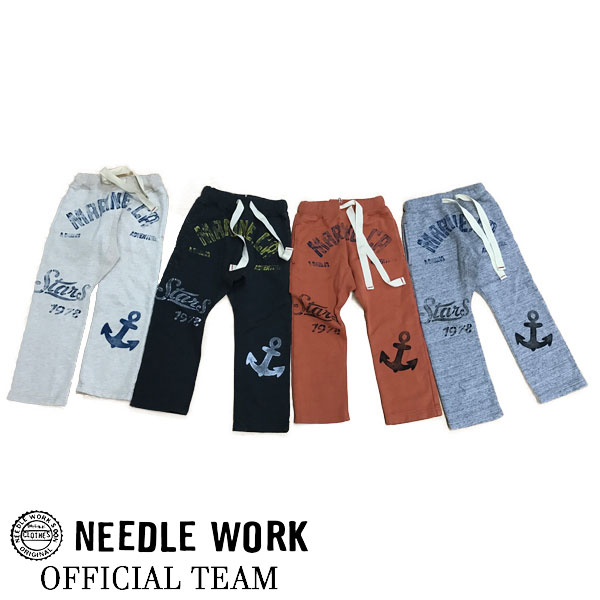 樂天商城 - 2000円クーポン配布中／●50%OFFセール●ニードルワーク（NEEDL WORK）OFFICIAL TEAM　MARINE SWEAT PANTS　スウェットパンツ（90・100・110・120・130・140）　アウトレット