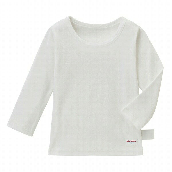4日〜10%OFFクーポン有★取り寄せ商品●ミキハウス　mikihouse　無地　長袖　Tシャツ...