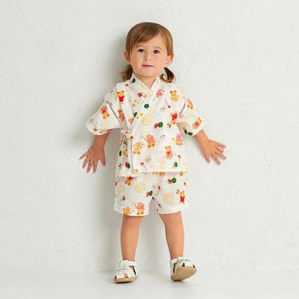 4日〜P11倍★取り寄せ商品●ミキハウス　mikihouse　ミキハウスベア 甚平スーツ ( 80...