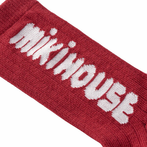 取り寄せ商品●ミキハウス　mikihouse　靴下 縦ロゴ ハイソックス 男の子 女の子 ギフト プレゼント （9-10cm・11-13cm・13-15cm・15-17cm・17-19cm） 3