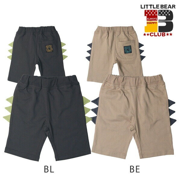 乐天商城 - ●40％OFFセール●リトルベアークラブ　Little Bear Club　天竺背びれ付き5分パンツ(90・100）アウトレット 子ども服 恐竜 男の子 キッズ 幼児 シンプル カジュアル 幼稚園 保育園