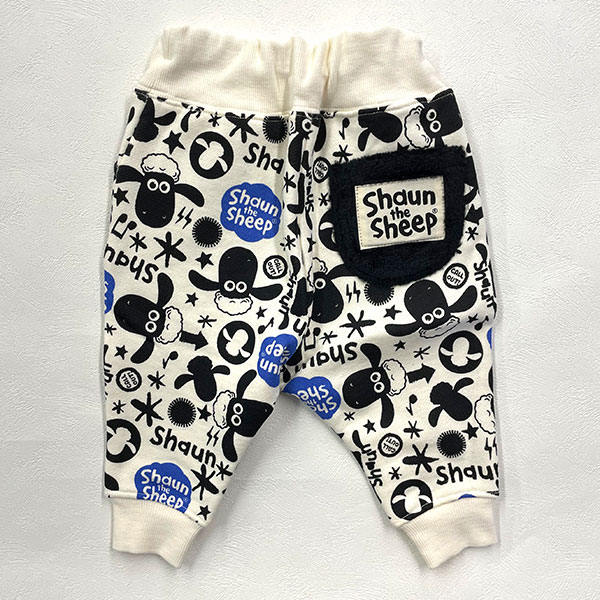 ●50%OFFセール●リトルベアークラブ　Little Bear Club　ひつじのショーン　裏起毛　総柄パンツ（80・90・100）　アウトレット
