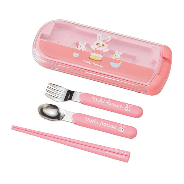 30％OFFセール●ミキハウス　mikihouse　プッチー＆うさこ　トリオセット（スプーン...