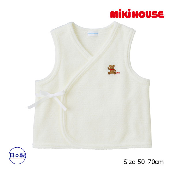 19日〜2000円クーポン有★取り寄せ商品●ミキハウス ベビー mikihouse　無撚糸 胴着(50-70cm）赤ちゃん プレゼント　ギフト 出産祝い