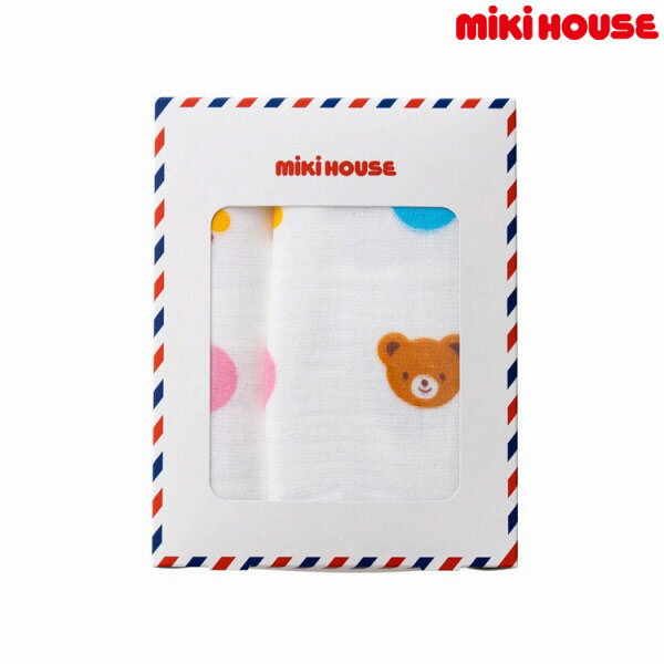 ミキハウス ベビー mikihouse　BOX付きガーゼバスタオル箱入 (サイズ無し）