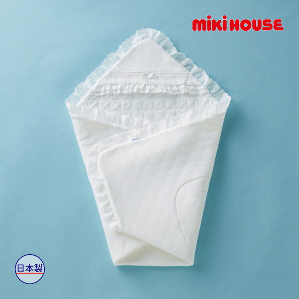 27日までP11倍★取り寄せ商品●ミキハウス ベビー mikihouse　ジャカード織りのセレモニーアフガン 赤ちゃん 出産準備 祝い ギフト 退院 プレゼント