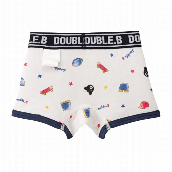 30％OFFセール●ミキハウス　ダブルビー　mikihouse　ピュアベール　フライス　ボクサーパンツ　肌着　( 90・100・110・120・130・140 ）アウトレット 下着　男の子　キッズ　日本製 3