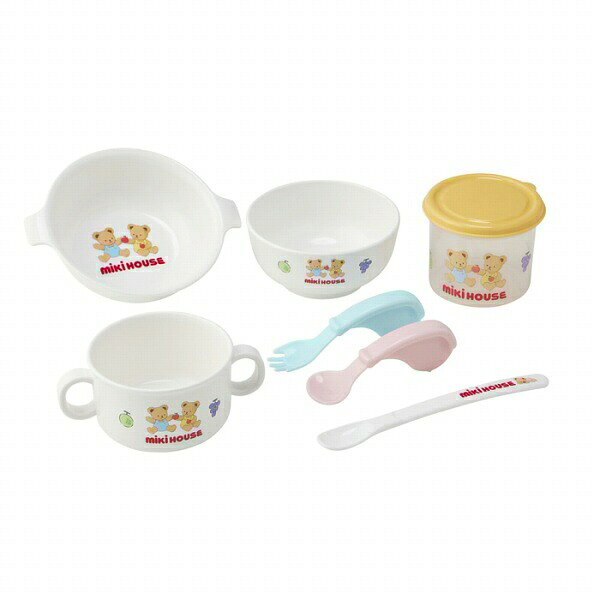 30日〜P11倍★ミキハウス　mikihouse　テーブルウェアセット(食器セット)7点（サイ...