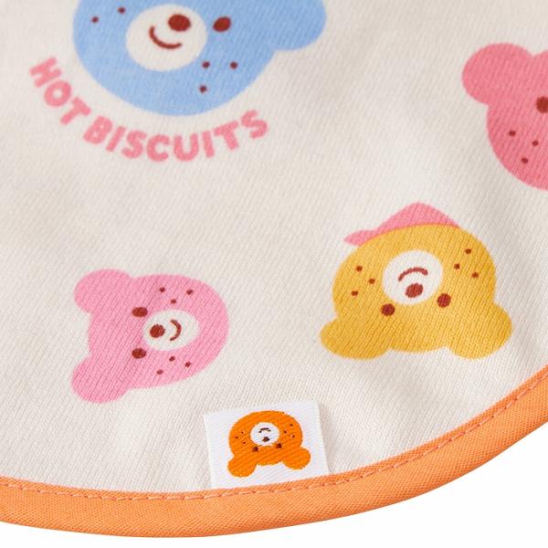 アタックワンの取り寄せ商品●ミキハウス　ホットビスケッツ　mikihouse　カラフルビーンズ　総柄　スタイ 日本製 ベビー 赤ちゃん 男の子 女の子 総柄 プレゼント ギフト｜アングル3